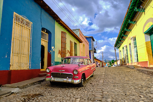 Cuba Trinidad Oldtimer Street